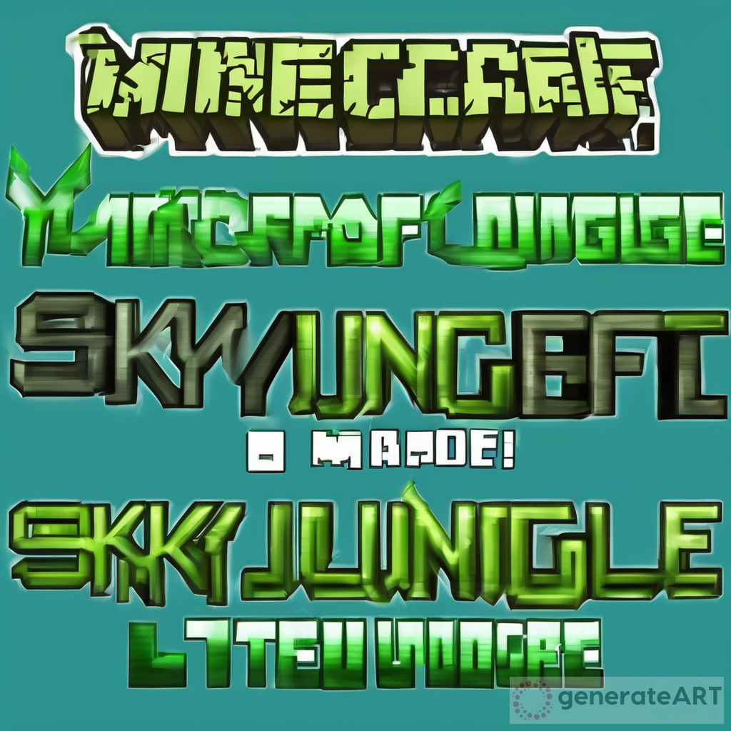 Welcome to SkyJungle Minecraft Server: Explore the Virtual Nature Paradise