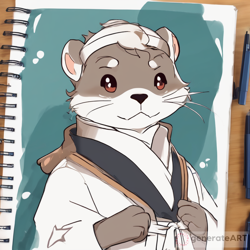 Creating a Leisurely Otter from Genshin Impact in the Style of Genshin