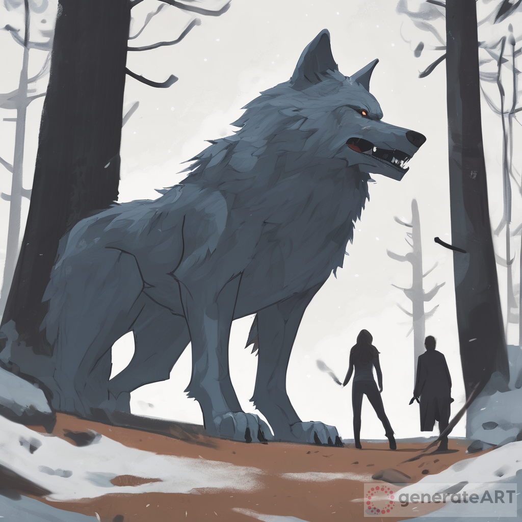 Unleashing the power of the Giant Wolf in mesmerizing art