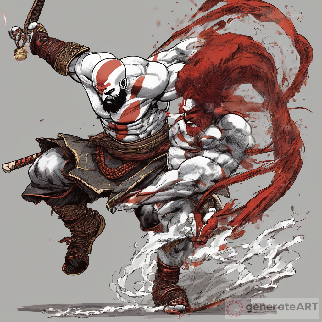 The Epic Battle of Kratos: Unleashing Fury against Japanese Gods