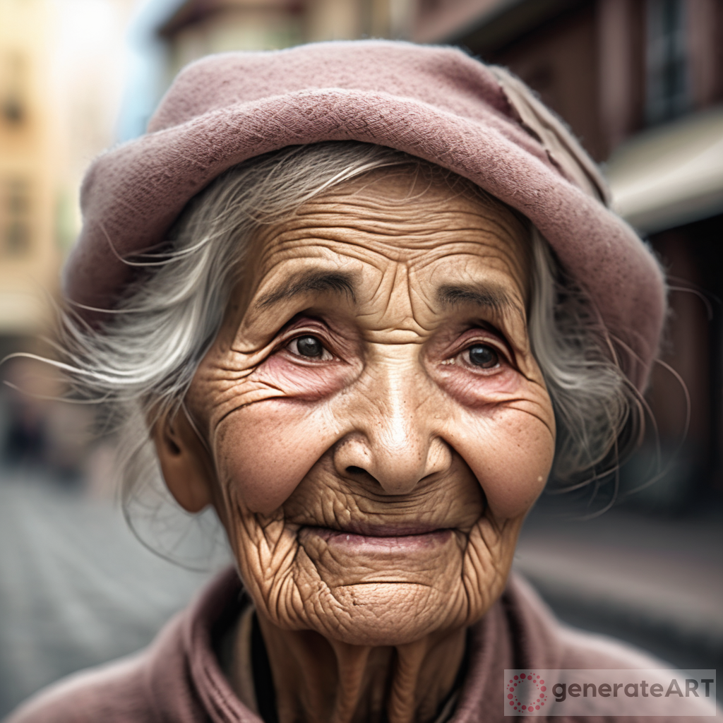 Exploring the Beauty of a Sweet Old Woman in a Charming Town