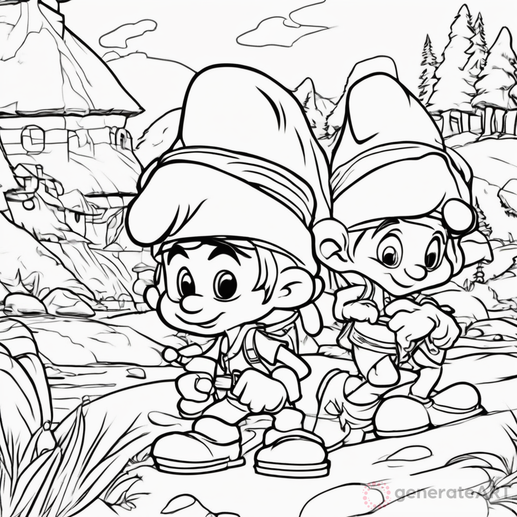 Smurfs as Scouts: Fun Coloring Pages and Art Activities