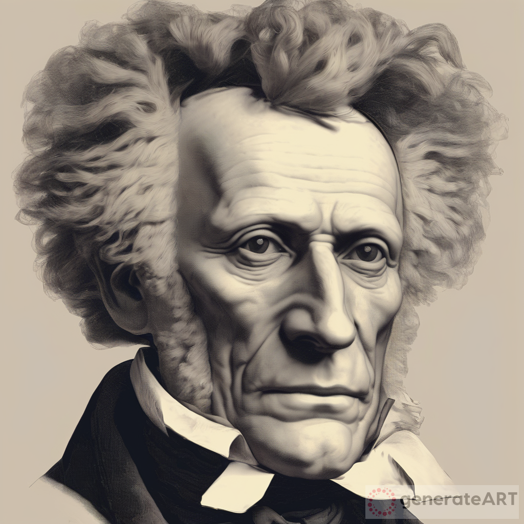 Schopenhauer with Hair - A Unique Artistic Interpretation