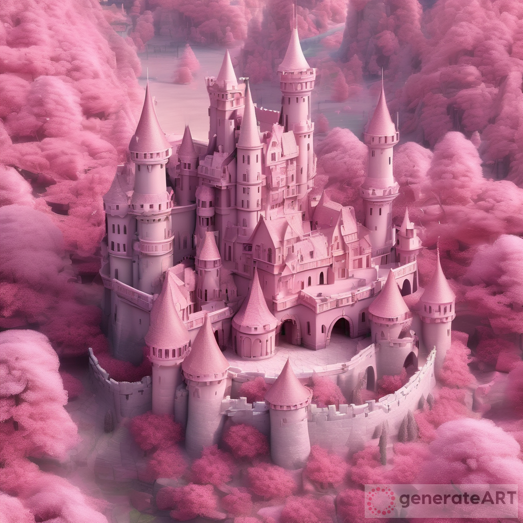 A Dreamy Escape: Discovering the Enchanting Sights of a Slightly Pink Fantasy Castle