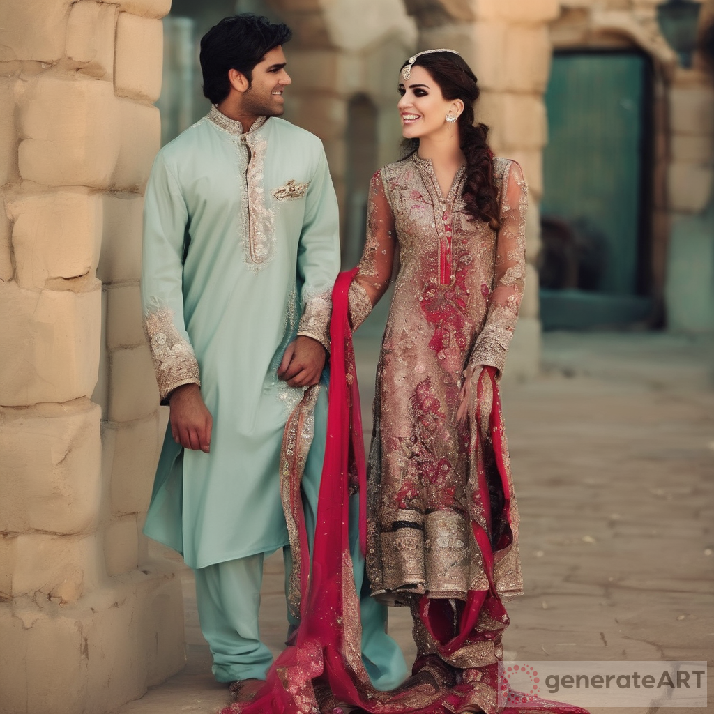 A Pakistani Shalwar Kameez: The Joyful Attire for a Bride-to-Be