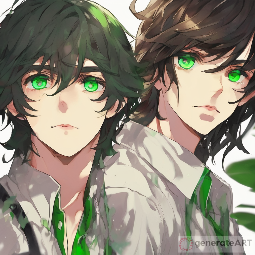 The Allure of Mysterious Green-Eyed Brunette Boys Up Close
