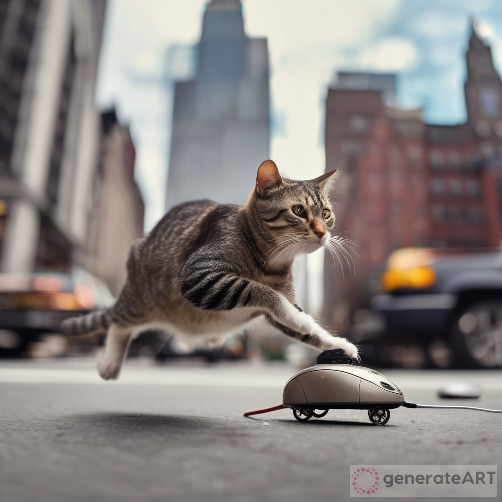 Exploring the Unique Art of a Cat Riding a Mouse in New York