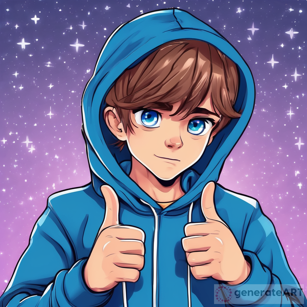 Exploring the Captivating Art of the Blue Hoodie Teenager