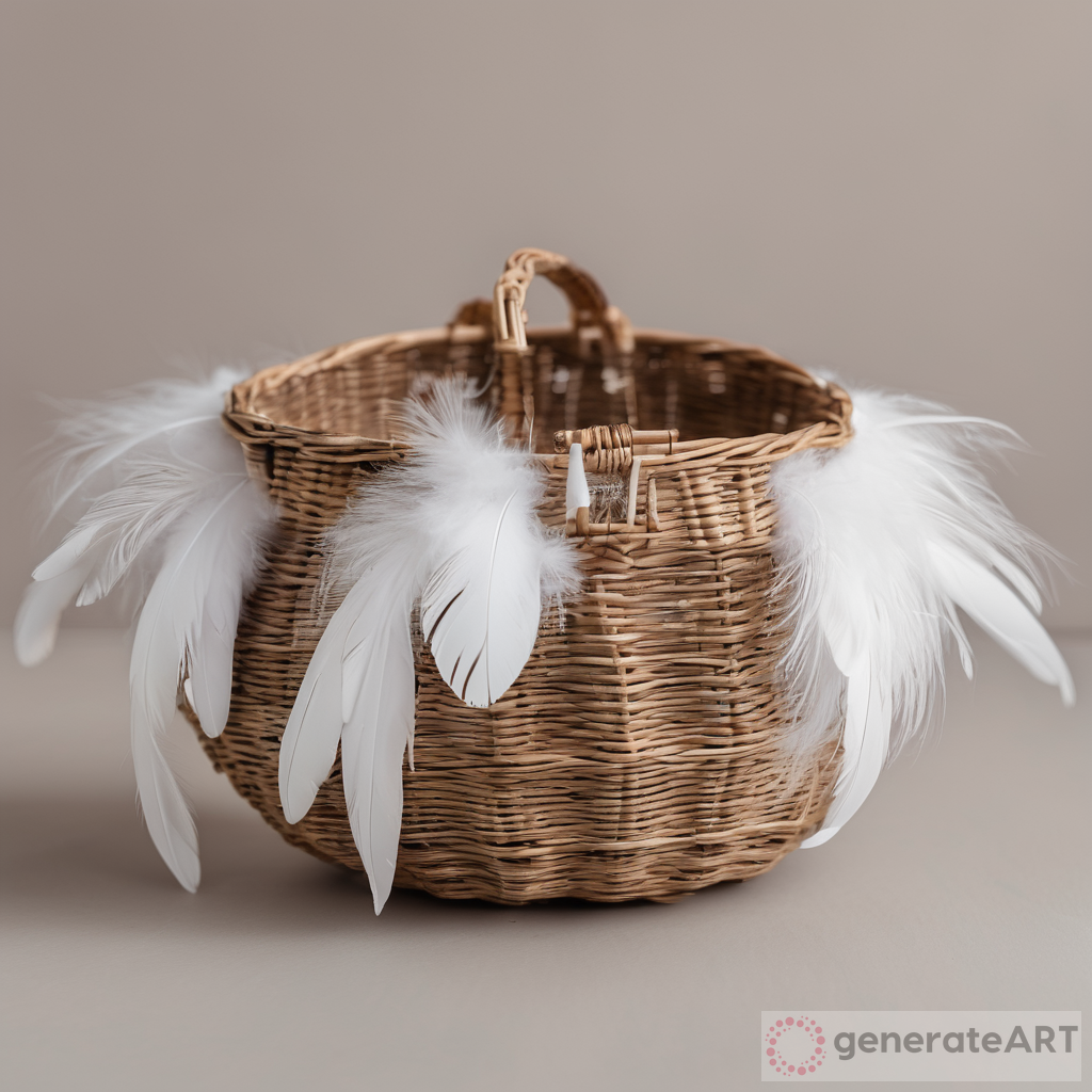 The Beauty of White Feathers: Exploring the Elegance of an Artful Basket