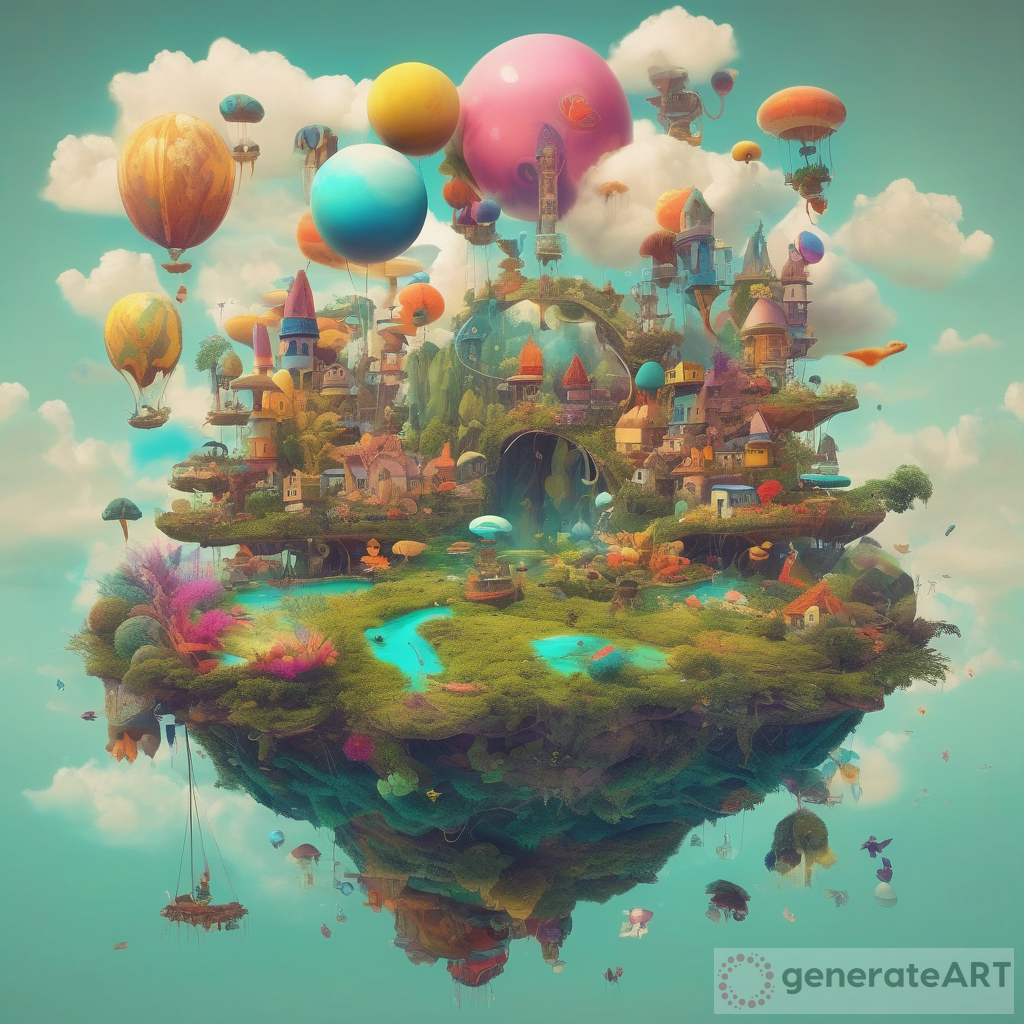 Exploring a Technicolor Dream World: Art in Floating Islands and Whimsical Creatures