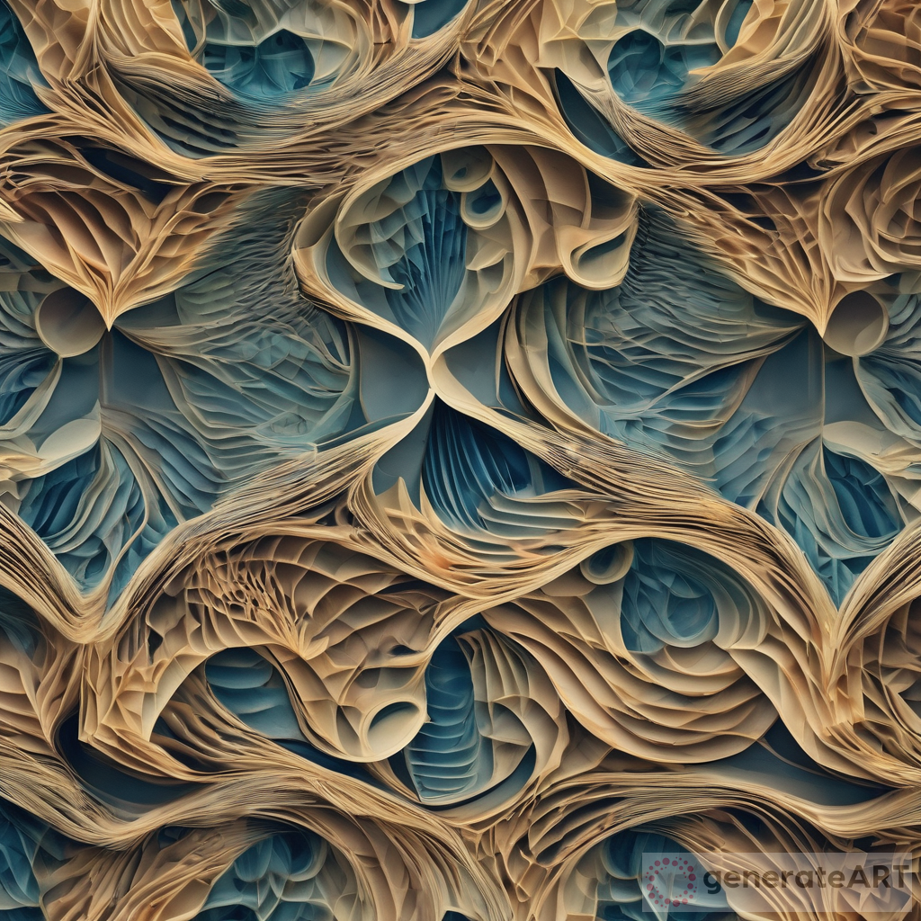 Unexpected Harmony: Merging Nature's Beauty with Mesmerizing Technological Patterns