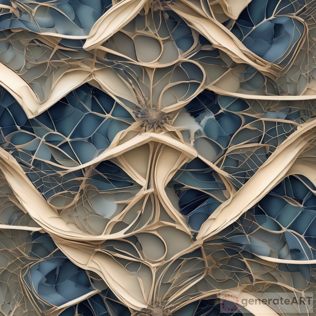 Unexpected Harmony: Merging Nature's Beauty with Mesmerizing Technological Patterns