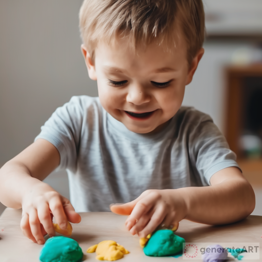 Exploring Creativity: A Child's Adventure with Play Dough