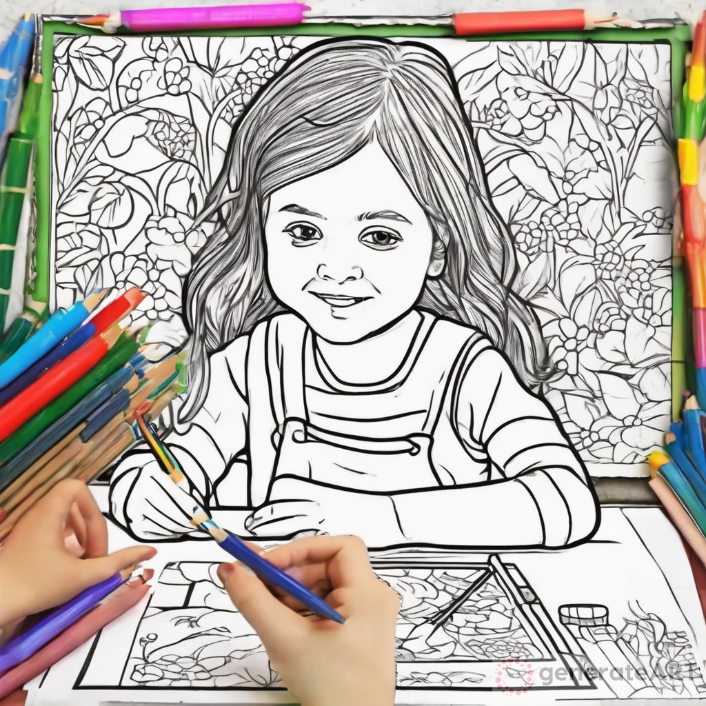 The Joy of Creativity: A Girl Child Brings Colors to Life