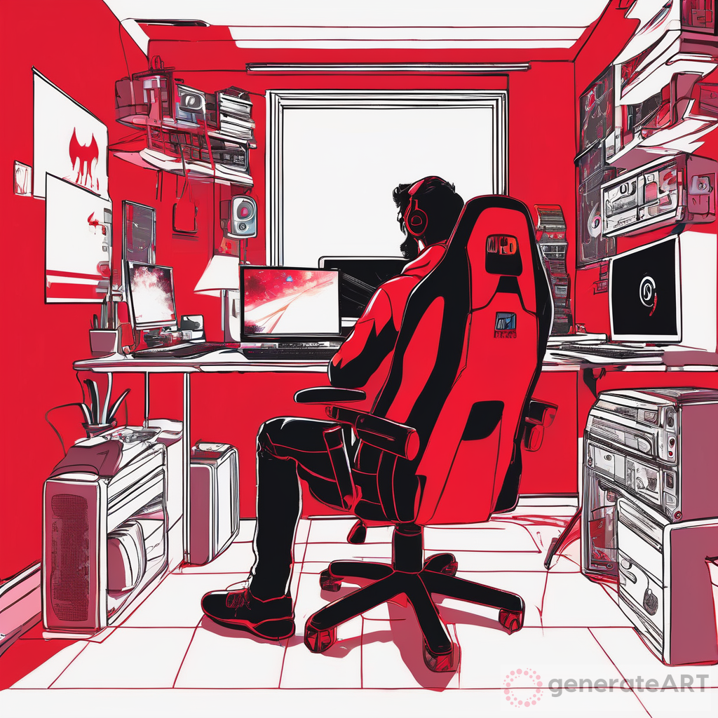 The Neon Red Gamer Room: A Creative Space