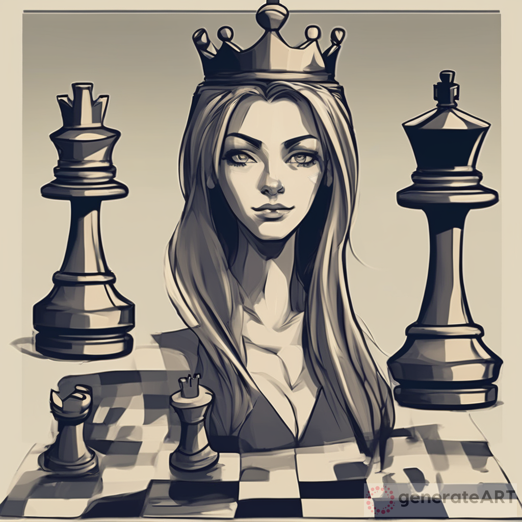 Captivating Chess Art: Depicting the Noble Characters in Human Form