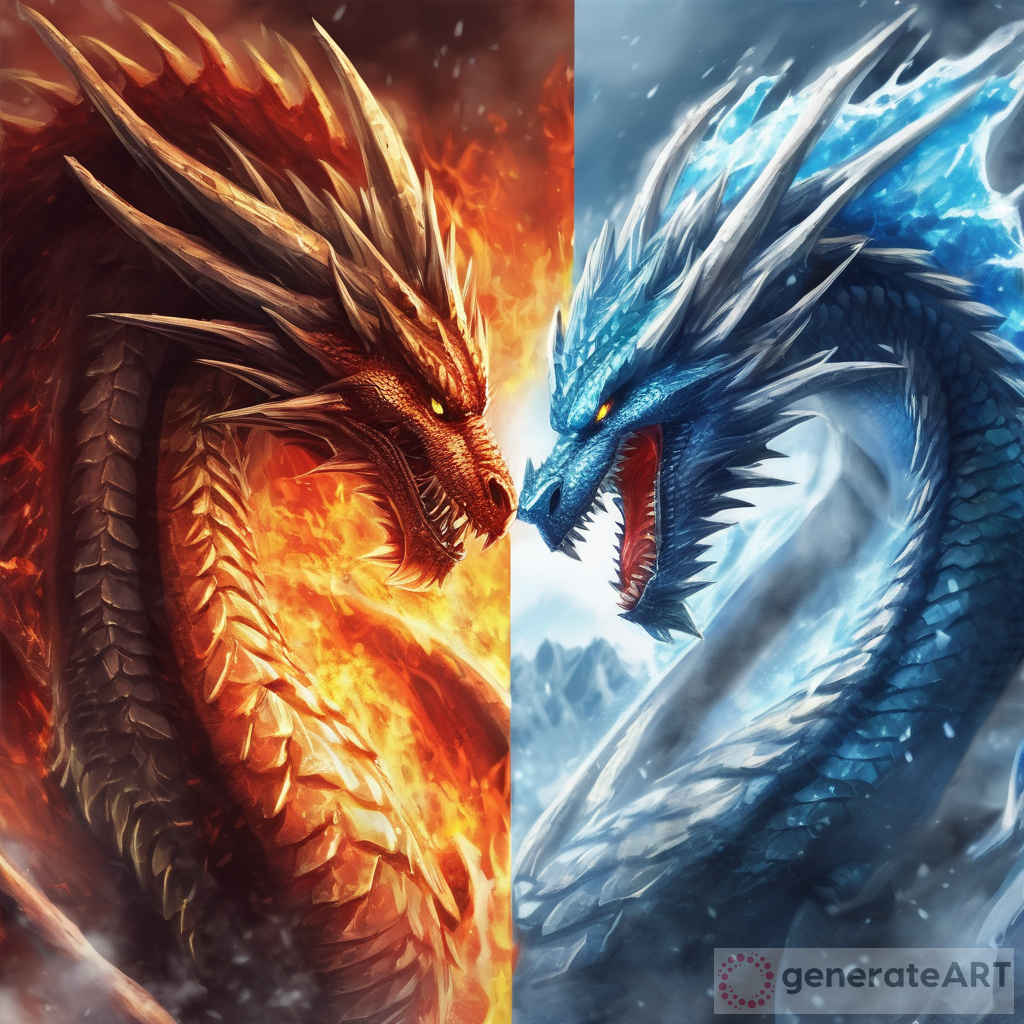 The Epic Battle: Fire Dragon vs. Ice Dragon