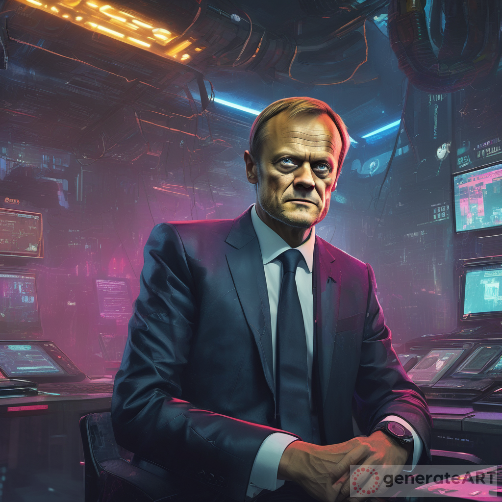 Donald Tusk in a Cyberpunk World