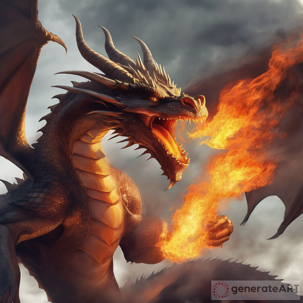 The Power and Majesty of Dragons Breathing Fire