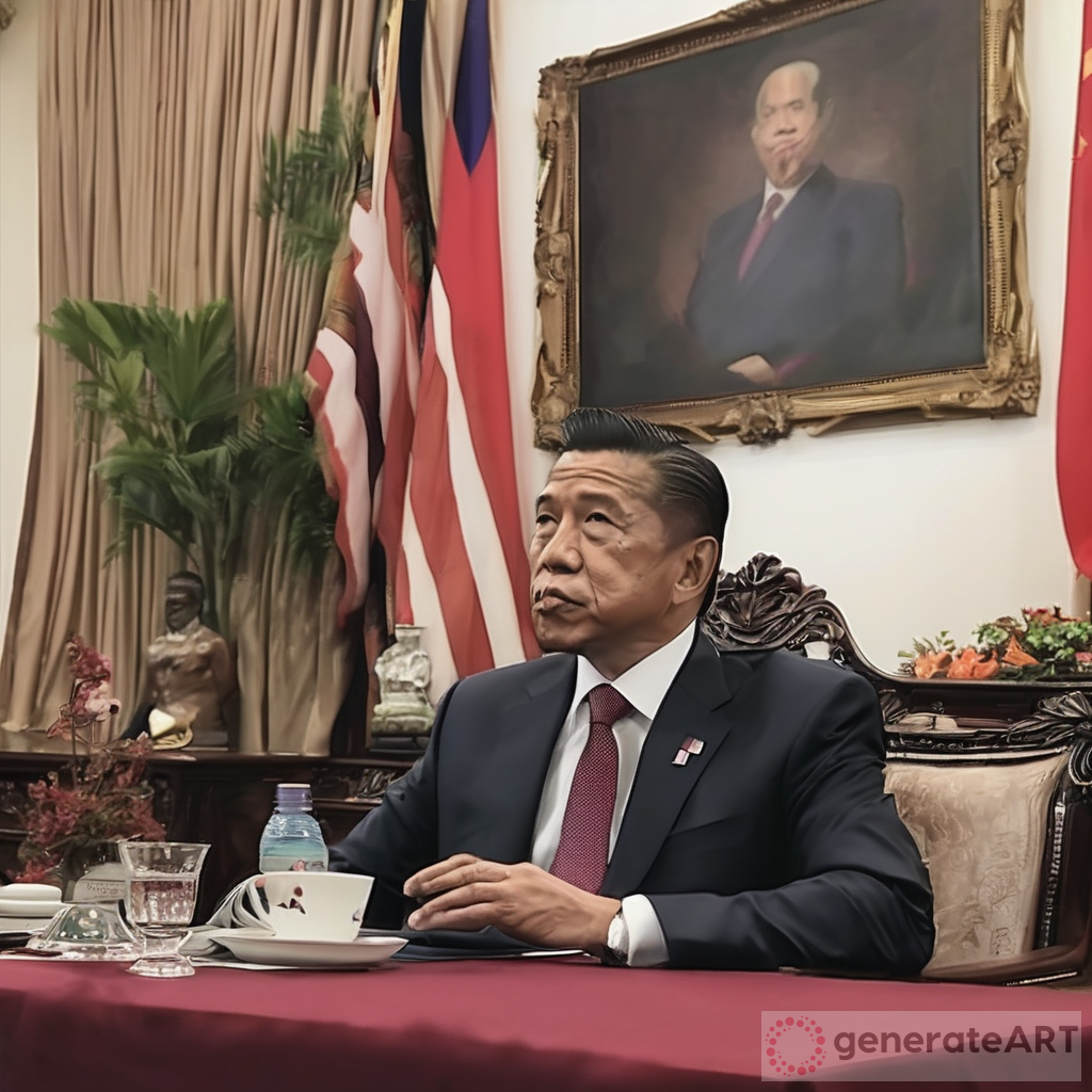 The Art of Conversation: A President Sitting in Front of the Table