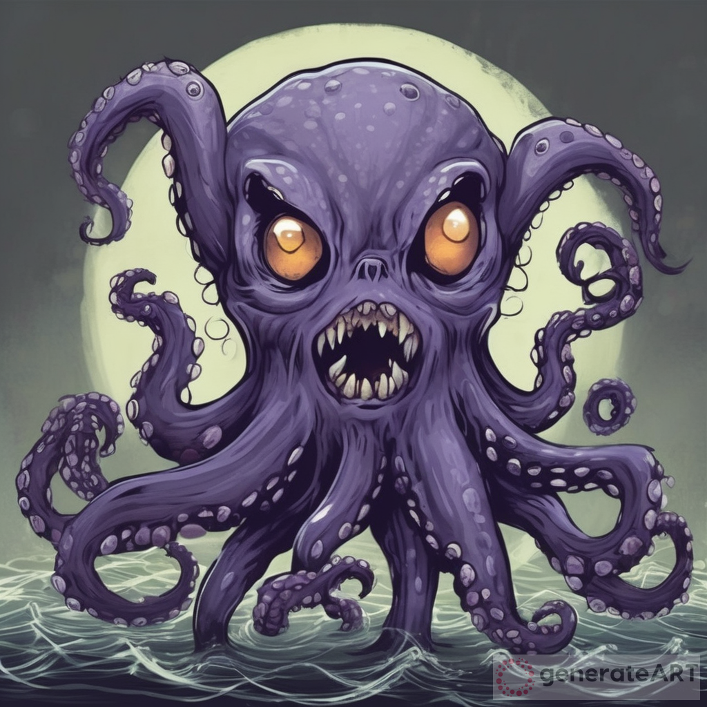 Unveiling the Enigmatic Spooky Octopus Cat Monster | GenerateArt 
