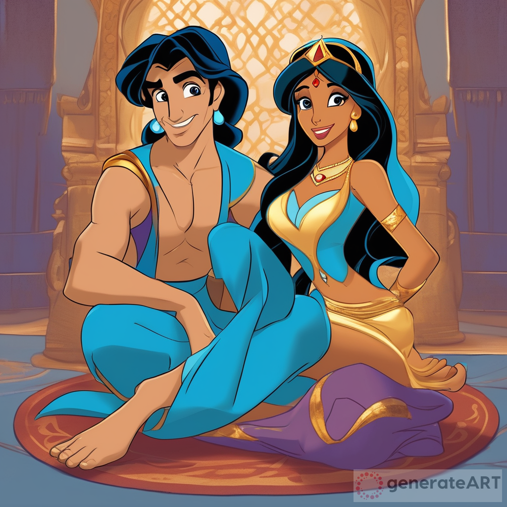 The Magical Encounter of Princess Jasmine and Aladdin