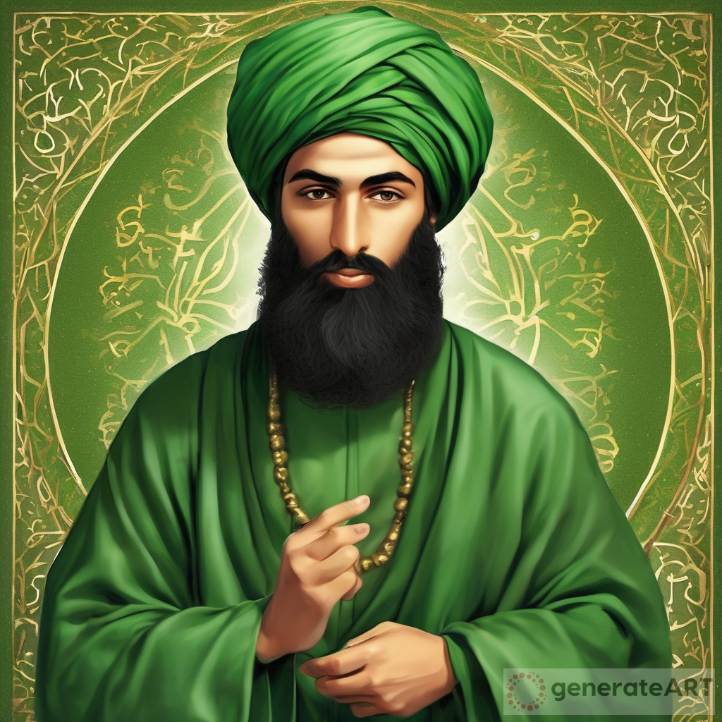 A Glimpse of Imam Al-Kadhim: A Beautiful Face, A Green Turban