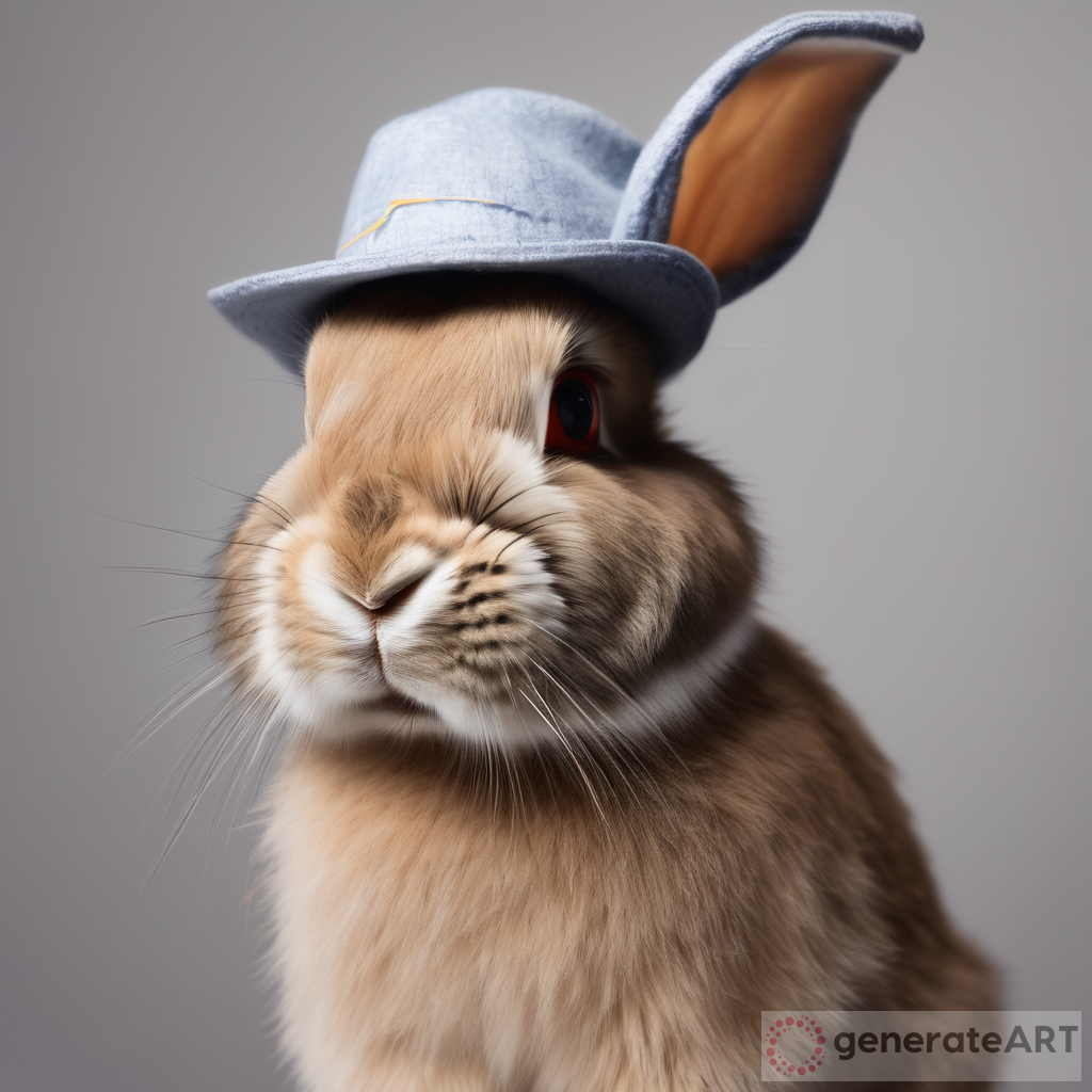 The Whimsical World of a Hat-Wearing Rabbit