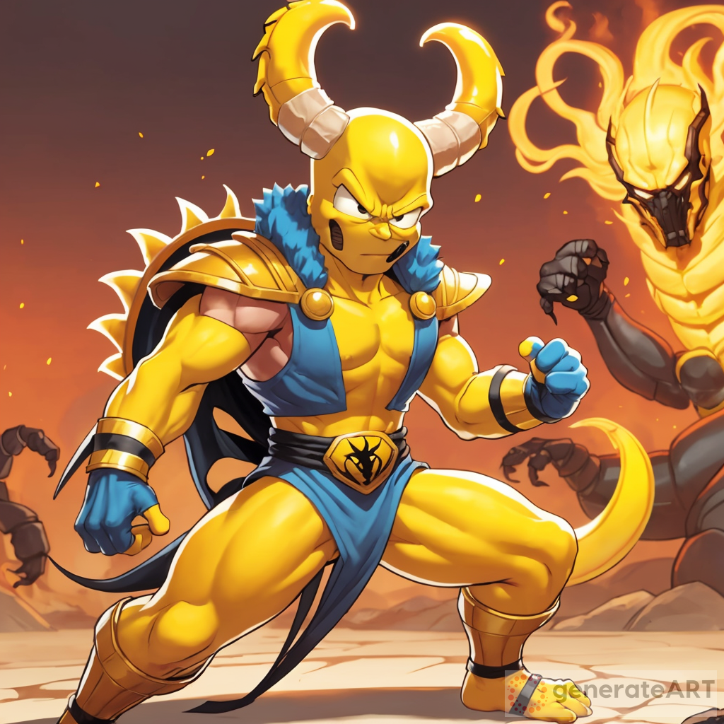 The Art of Bart Simpson as Scorpion: A Perfect Mashup