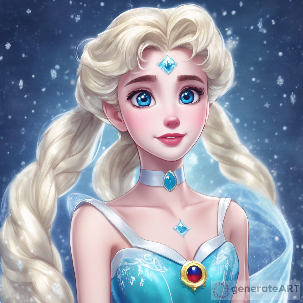 Sailor Moon as Elsa from Frozen - A Magical Crossover