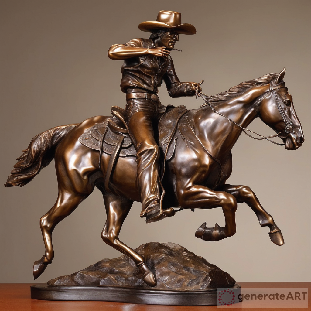 Western Cowboy Bronze Art