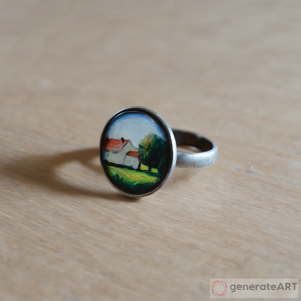 Small Painting on Ring: A Delicate Piece of Art