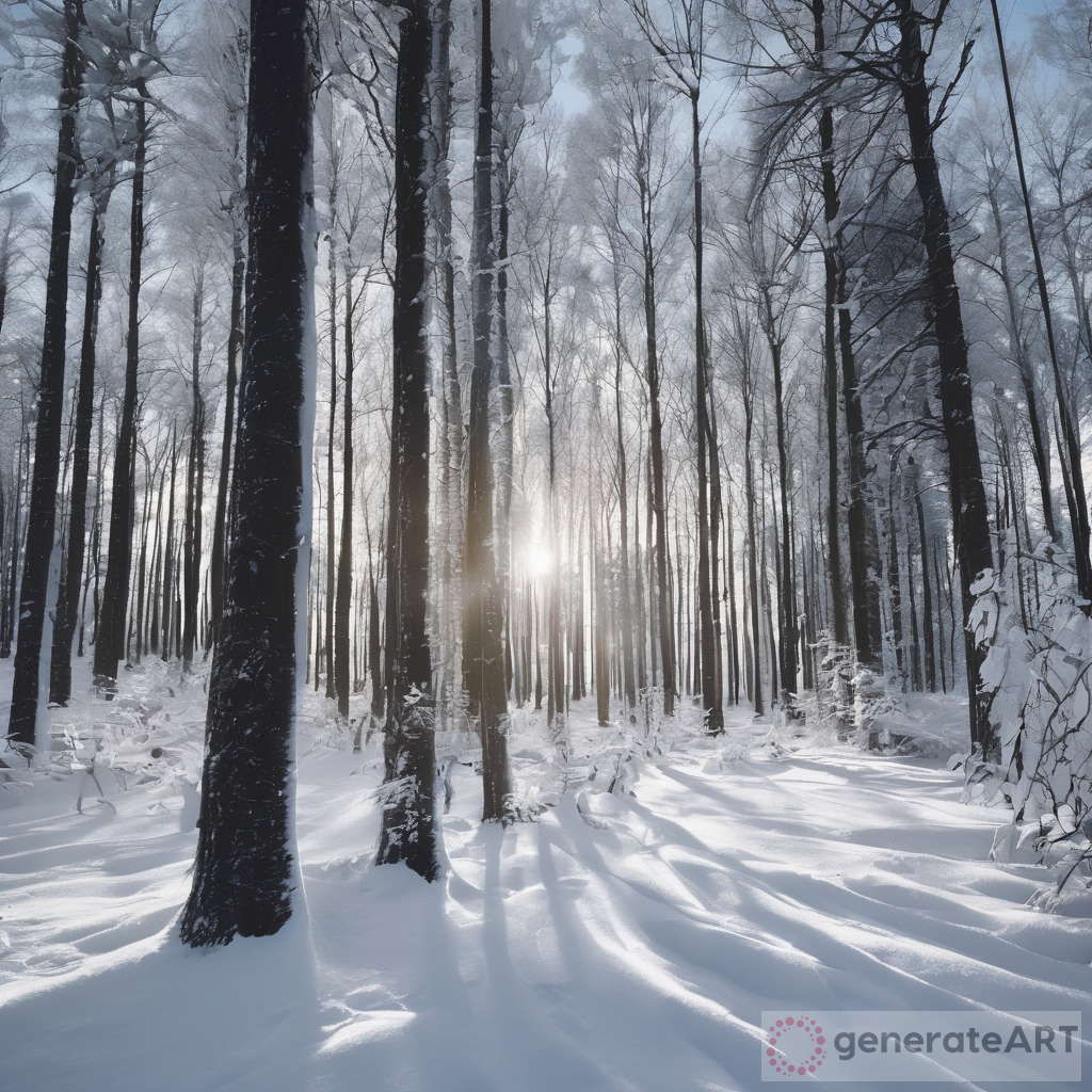 Snowy Woods: A Winter Wonderland