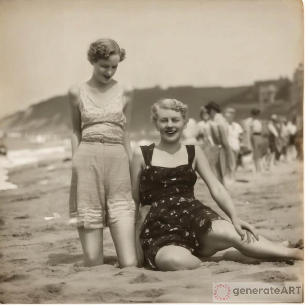 Beachside Bliss - 1930s Art | GenerateArt