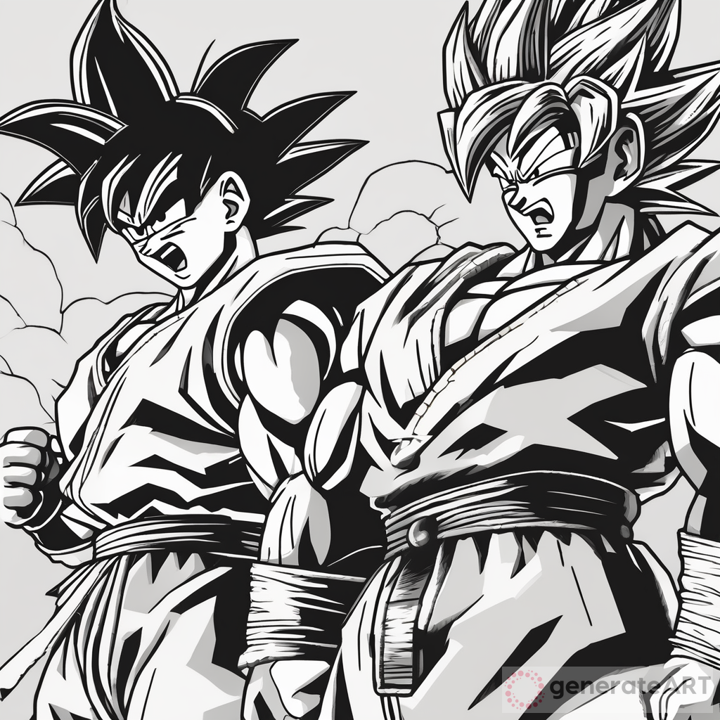 Powerful Forces Collide: Dragon Ball Z Art