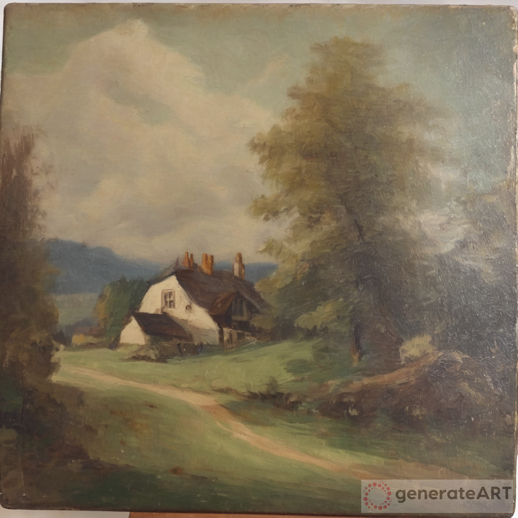 Small Edwardian Art: Beautiful historic painting
