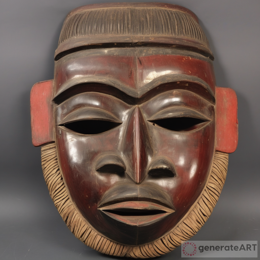 Vintage African Tribal Mask Art