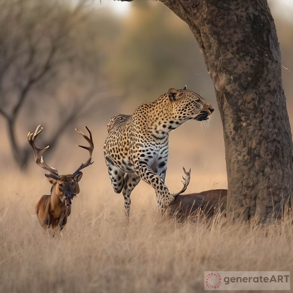 Wild Leopard Art Piece