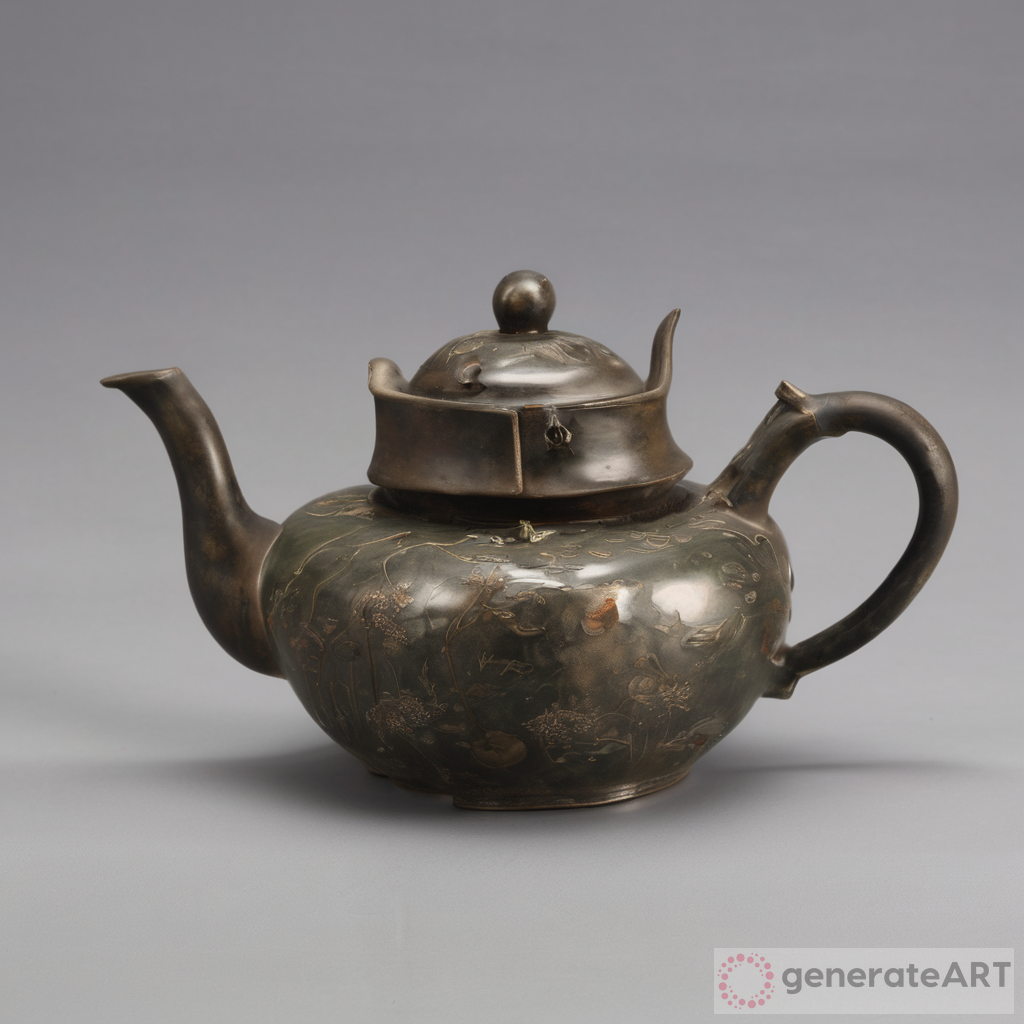 Vintage Asian Teapot Art