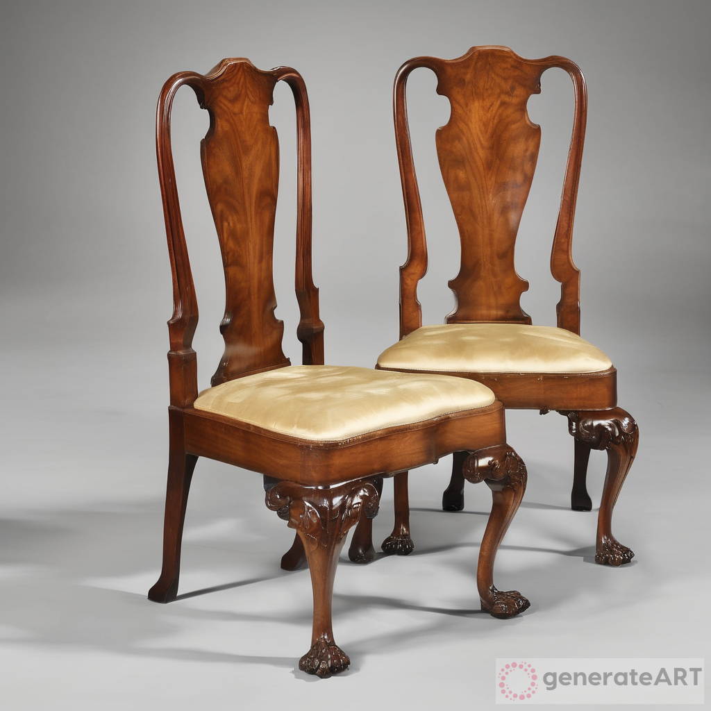 George I Walnut Chairs: Antique Furniture Design