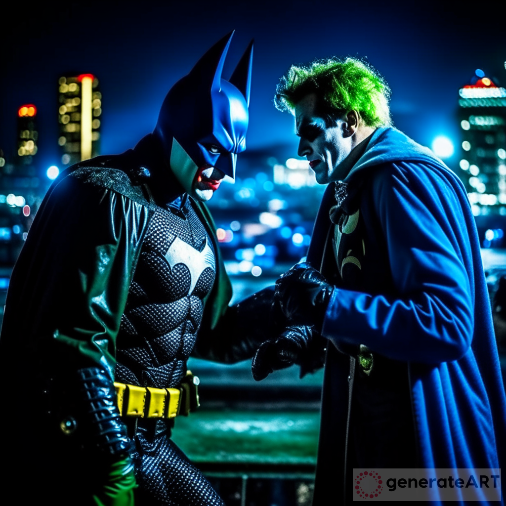 Epic Fight Between Joker and Batman in Gotham City - Comic Art Fun