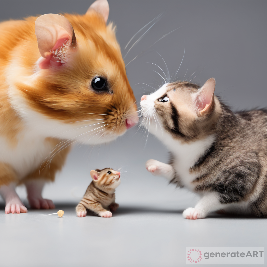 Furry Friends: Hamster & Cat Playtime