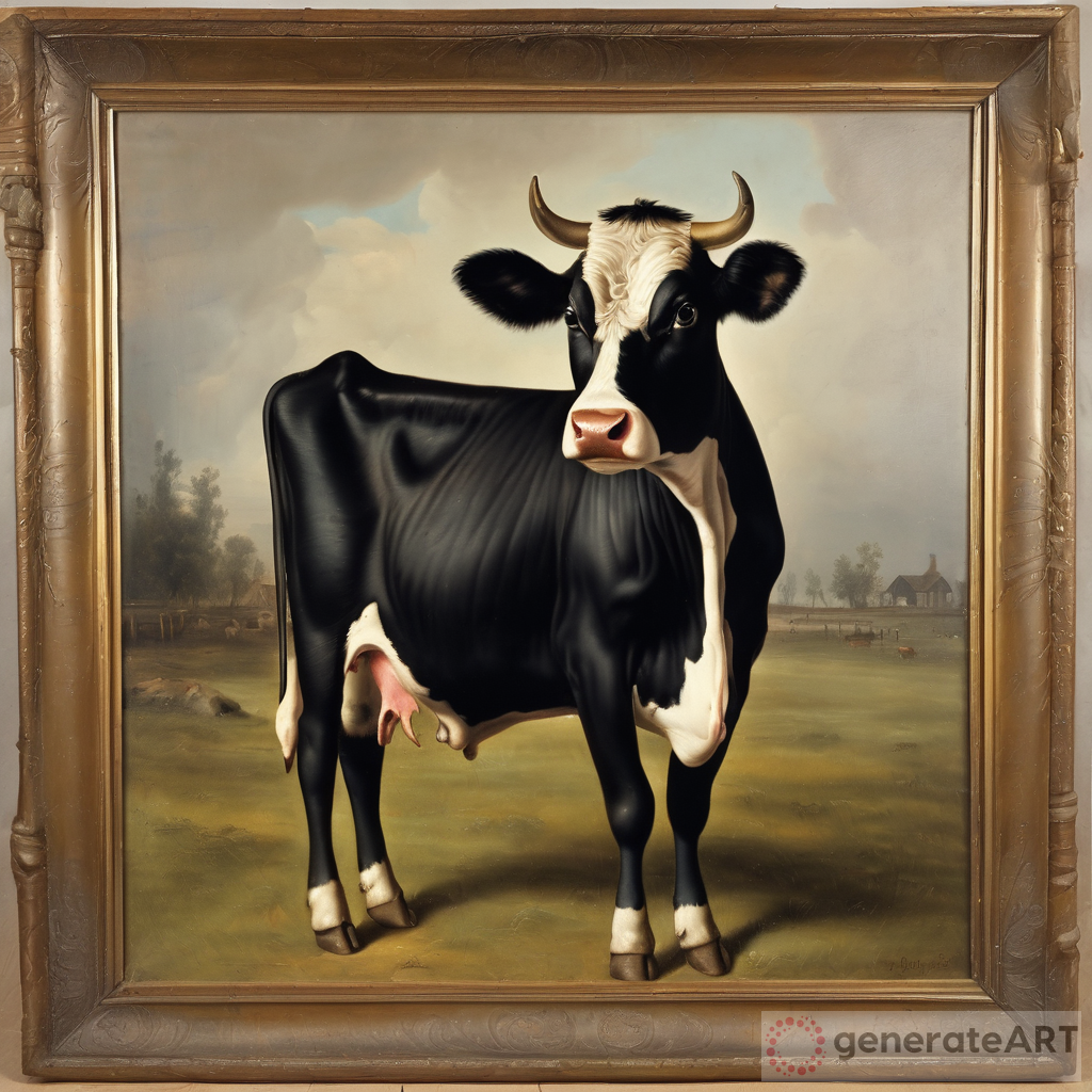 Antique Cow Painting: Vintage Art Masterpieces