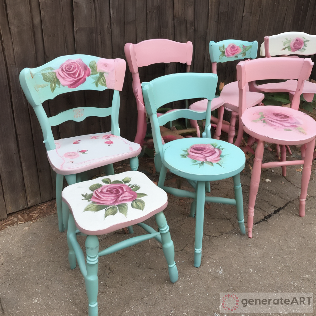 Rose Painted Chairs: A Touch of Elegance