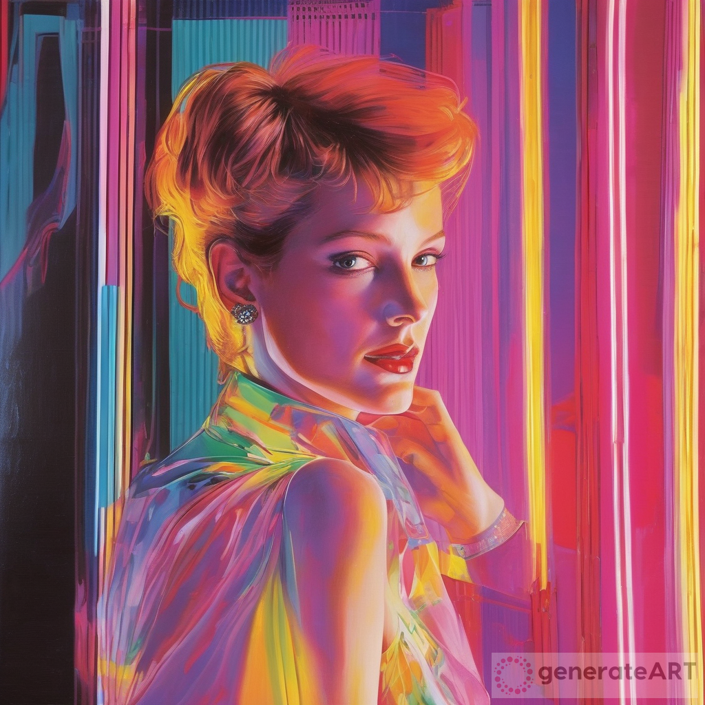 Elegance Vibrant 1980s Lighting in Luke Littler's Girlfriend's Home