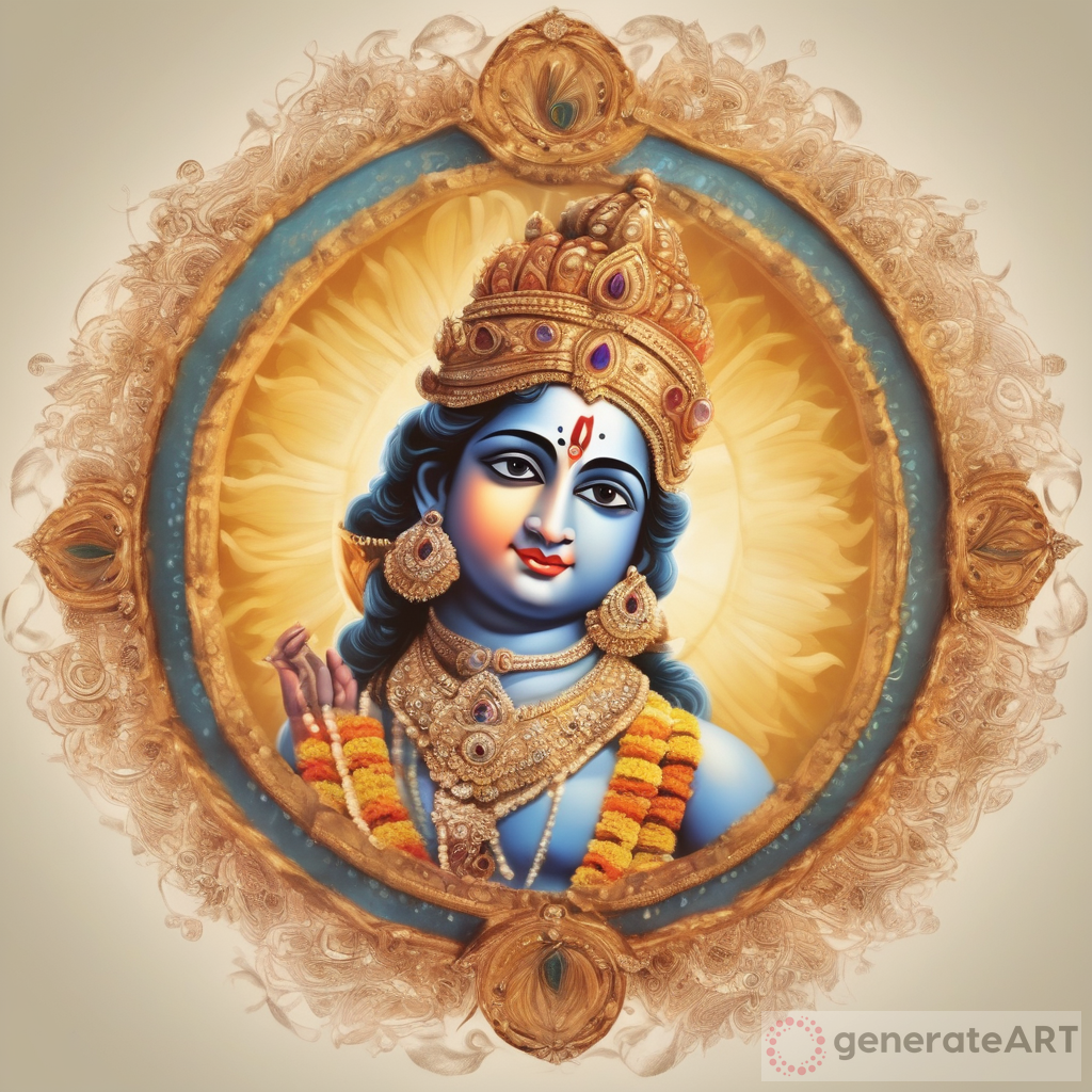 Devotion to Lord Krishna: A Serene Image