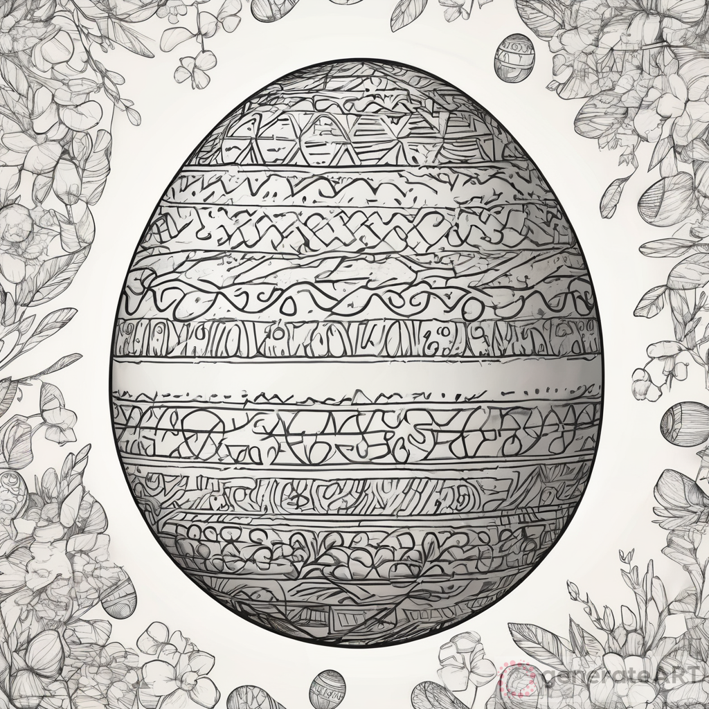 Stunning Easter Egg Drawing
