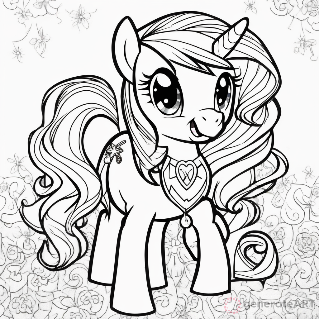 Magical My Little Pony Coloring Page | GenerateArt