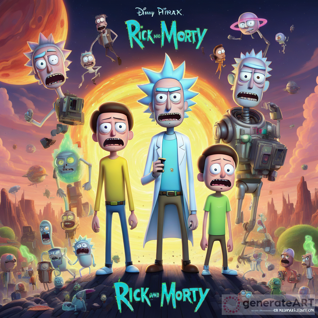 Rick and Morty in Pixar Style