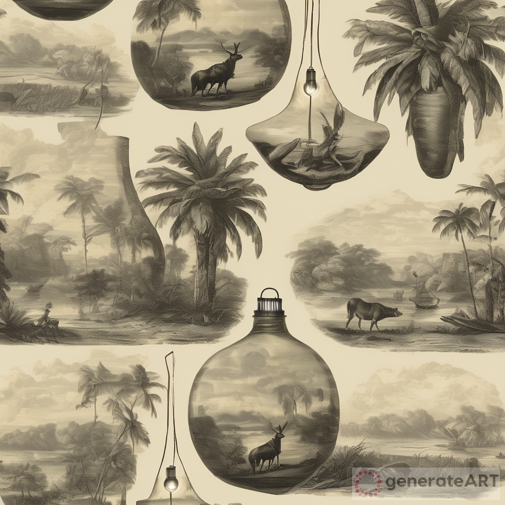 Exploring Caribbean Wildlife: Edison Bulb Art Inspired by Michelangelo